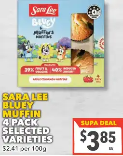 Supa Valu Sara lee bluey muffin offer