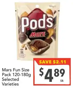 Supa Valu Mars Fun Size Pack offer