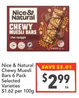 Supa Valu Nice & Natural Chewy Muesli Bars offer
