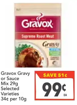 Supa Valu Gravox Gravy or Sauce Mix offer