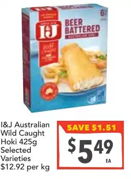 Supa Valu I&J Australian Wild Caught Hoki offer