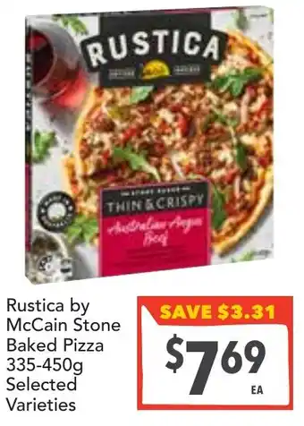 Supa Valu Rustica by McCain Stone Baked Pizza offer
