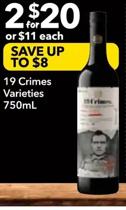 Supa Valu 19 Crimes Varieties offer