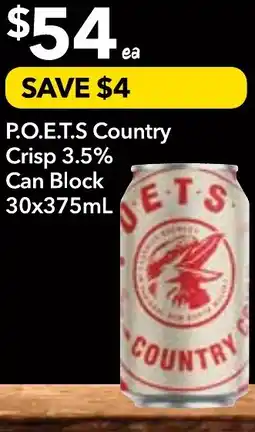 Supa Valu P.O.E.T.S Country Crisp 3.5% Can Block offer