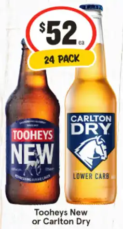 IGA Liquor Tooheys New or Carlton Dry offer