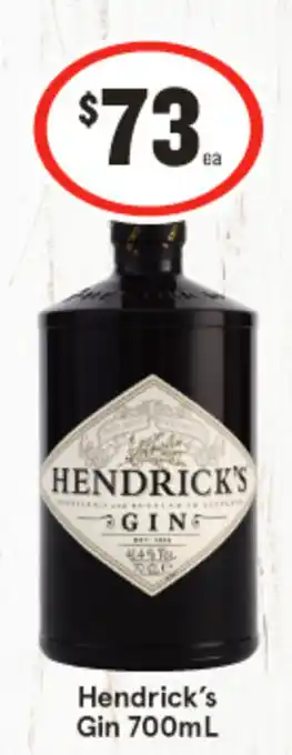 IGA Liquor Hendrick's Gin offer