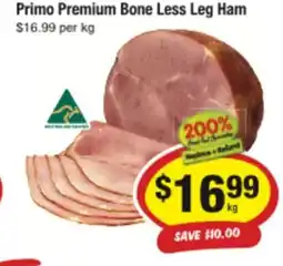 CORNETTS Primo Premium Bone Less Leg Ham offer