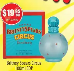 Healthy World Pharmacy Britney Spears Circus EDP offer