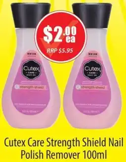 Healthy World Pharmacy Cutex Care Strength Shield Nail Polish Remover offer