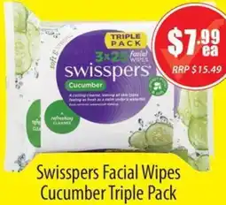 Healthy World Pharmacy Swisspers Facial Wipes Cucumber offer