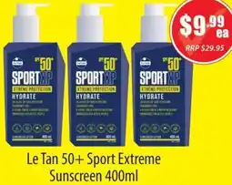 Healthy World Pharmacy Le Tan 50+ Sport Extreme Sunscreen offer
