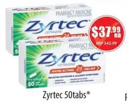 Healthy World Pharmacy Zyrtec offer