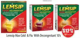 Lemsip Max Cold & Flu With Decongestant