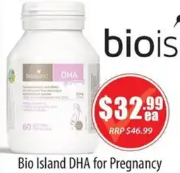 Healthy World Pharmacy Bio Island DHA for Pregnancy offer