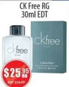 Healthy World Pharmacy CK Free RG EDT offer