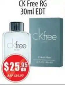Healthy World Pharmacy CK Free RG EDT offer
