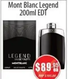 Healthy World Pharmacy Mont Blanc Legend EDT offer