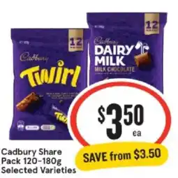 IGA Xpress Cadbury Share Pack offer