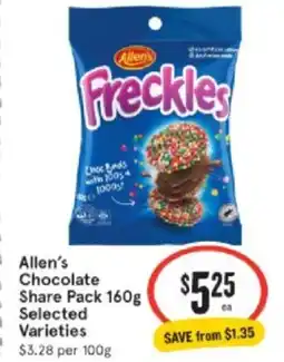 IGA Xpress Allen's Chocolate Share Pack offer