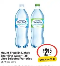 IGA Xpress Mount Franklin Lightly Sparkling Water offer