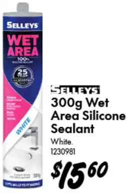 SELLEYS Wet Area Silicone Sealant