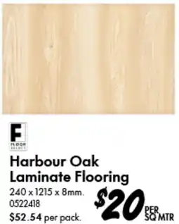 Bunnings Harbour Oak Laminate Flooring offer