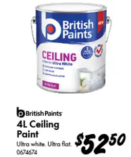 Bunnings British Paints Ceiling Paint offer