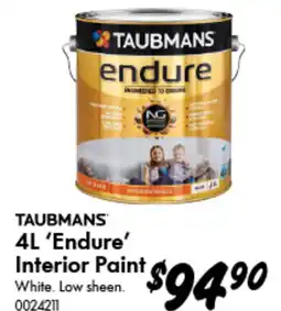 Bunnings Taubmans endure interior paint offer