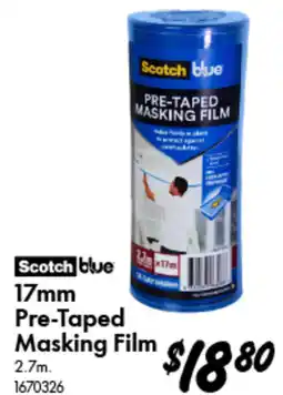 Bunnings Scotch blue Pre Taped Masking Film offer