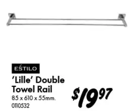 Bunnings Estilo Lille Double Towel Rail offer