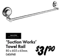 Bunnings Naleon Suction Works Towel Rail offer