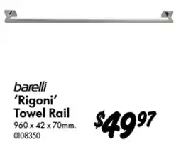 Bunnings Barelli Rigoni Towel Rail offer