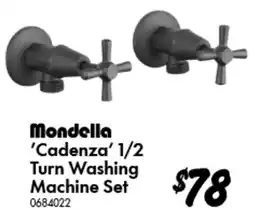 Bunnings Mondella Cadenza 1/2 Turn Washing Machine Set offer