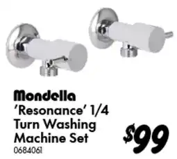 Bunnings Mondella Resonance 1/4 Turn Washing Machine Set offer