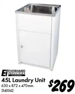 Bunnings Everhard industries Laundry Unit offer