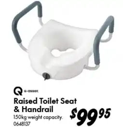 Bunnings Q-assist Raised Toilet Seat & Handrail offer