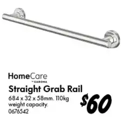 Bunnings HomeCare Straight Grab Rail offer