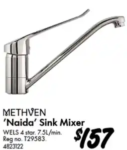 Bunnings Methven Naida Sink Mixer offer