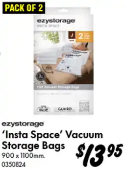 Bunnings ezystorage Insta Space Vacuum Storage Bags offer