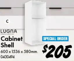 Bunnings Lugna Shell Cabinet offer