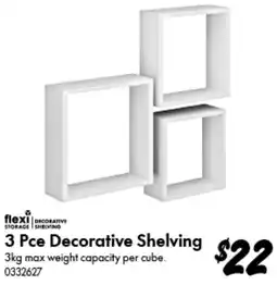 Bunnings 3 Pce Decorative Shelving offer