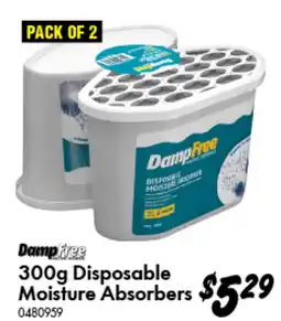 Bunnings Dampfree Disposable Moisture Absorbers offer