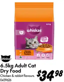 Bunnings whiskas Adult Cat Dry Food offer