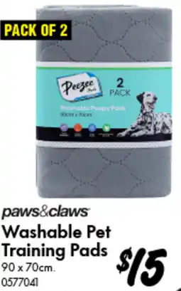 Bunnings paws&claws Washable Pet Training Pads offer