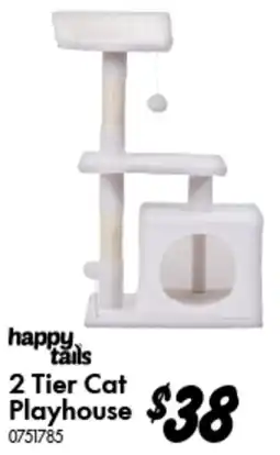 Bunnings happy tails 2 Tier Cat Playhouse offer