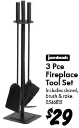Bunnings 3 Pce Fireplace Tool Set offer
