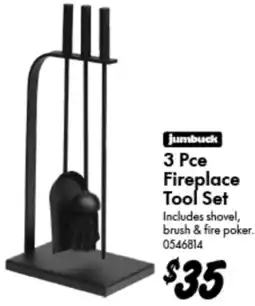 Bunnings jumbuck 3 Pce Fireplace Tool Set offer