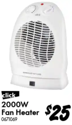 Bunnings click 2000W Fan Heater offer