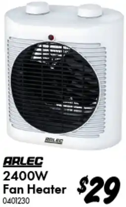 Bunnings ARLEC 2400W Fan Heater offer