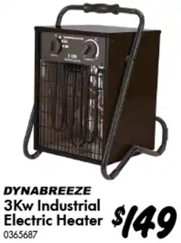 Bunnings DYNABREEZE 3Kw Industrial Electric Heater offer